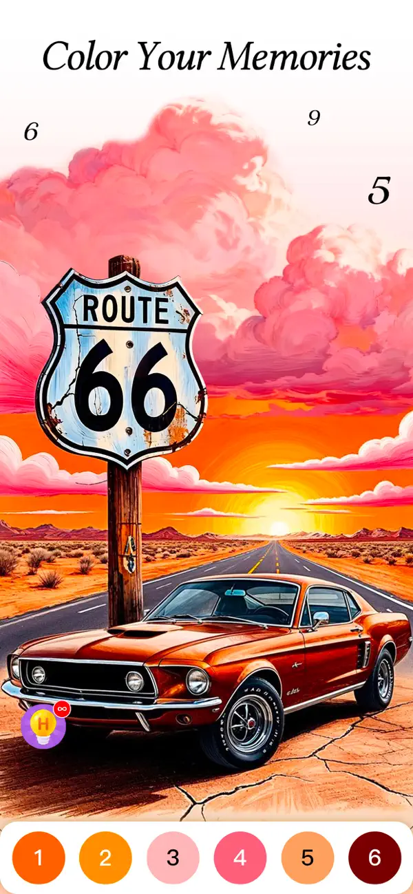 Classic Scene Color by Number