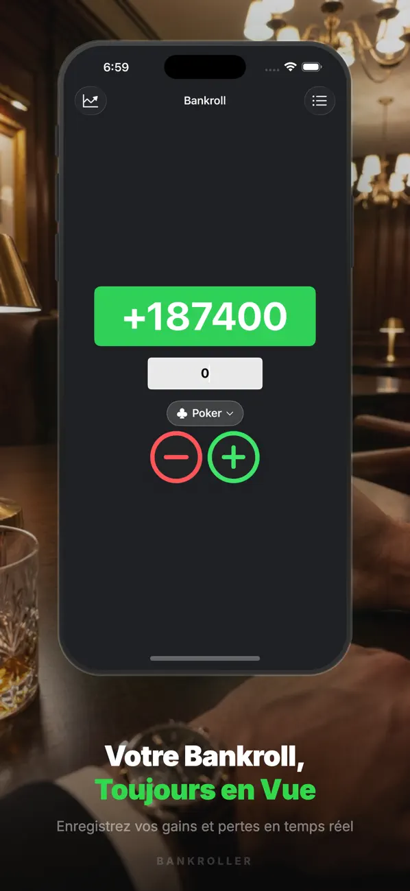 Screenshot #1 pour Bankroller: Casino Gain Perte