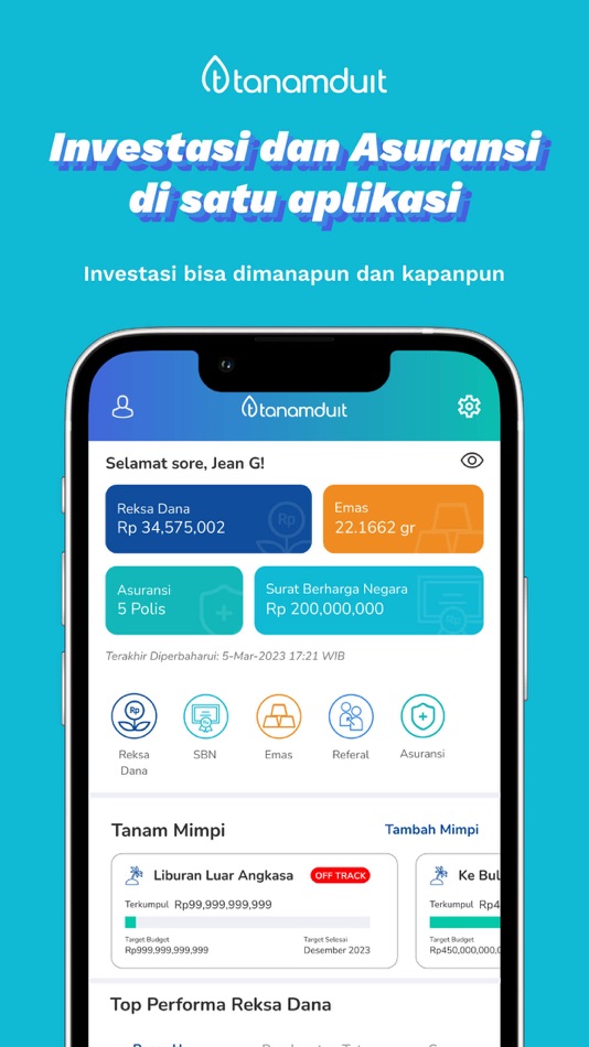 #1. tanamduit-Investasi & Asuransi (iOS) 由: PT. MERCATO DIGITAL ASIA