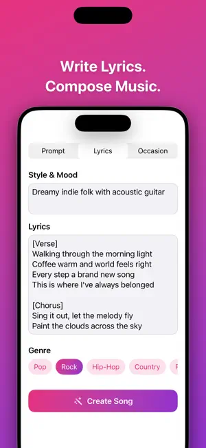 Lyrica: AI Song Generator screenshot 4