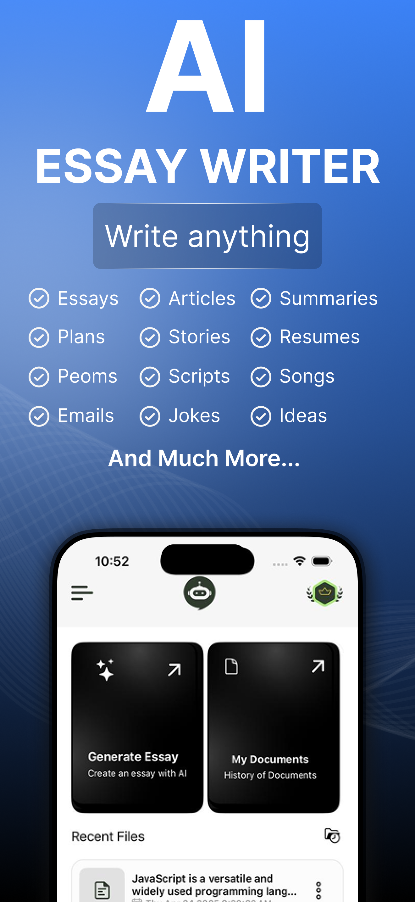 AI GenEssay screenshot 4