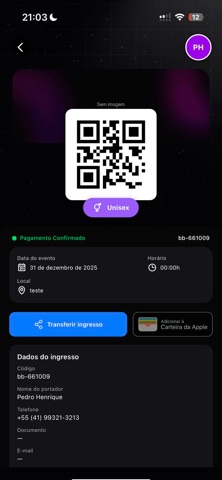 VOE Ingressos screenshot