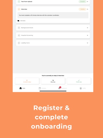 Vome Volunteer iPad screenshot 2