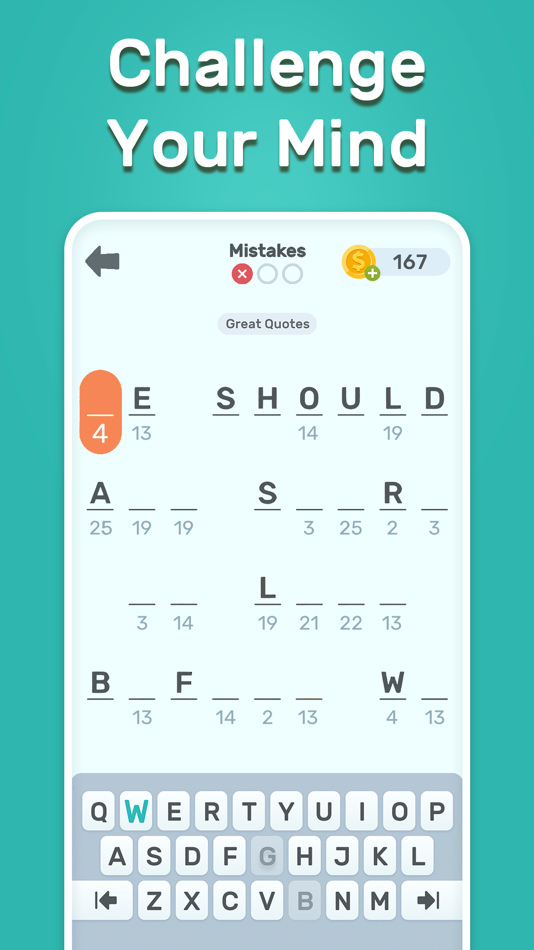 #3. Cryptogram Master (iOS) 来自: Oakever Games