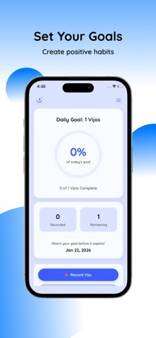 Vijo® EQ Secure Video Journal iPhone screenshot