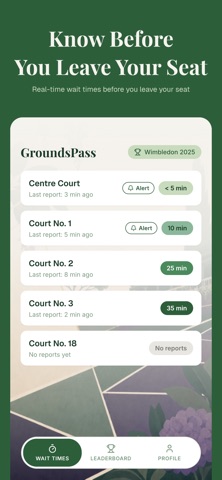 GroundsPass - US Open Vibes Screenshot 1 of 5