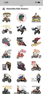 Motorbike Ride Stickers screenshot #3 for iPhone