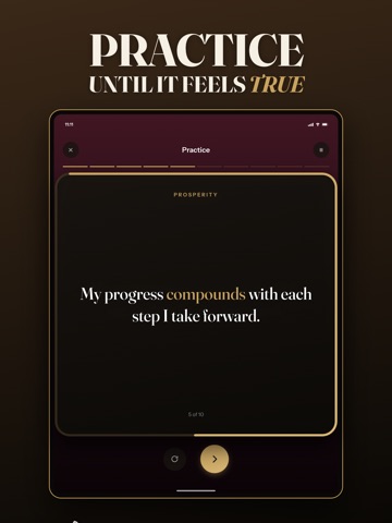 Wealthy: Money Affirmations iPad screenshot