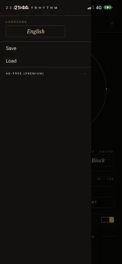 Screenshot von ZZZ Polyrhythm auf dem iPhone 4