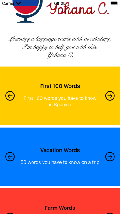 Learn Spanish with Yohana Screenshot