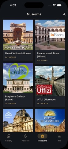 Paintings - Online Museum screenshot