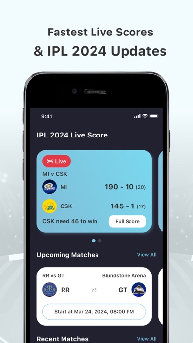 IPL 2024 - Live Cricket Scores Screenshot