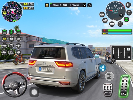 stad auto rijden school SIM 3D iPad app afbeelding 7