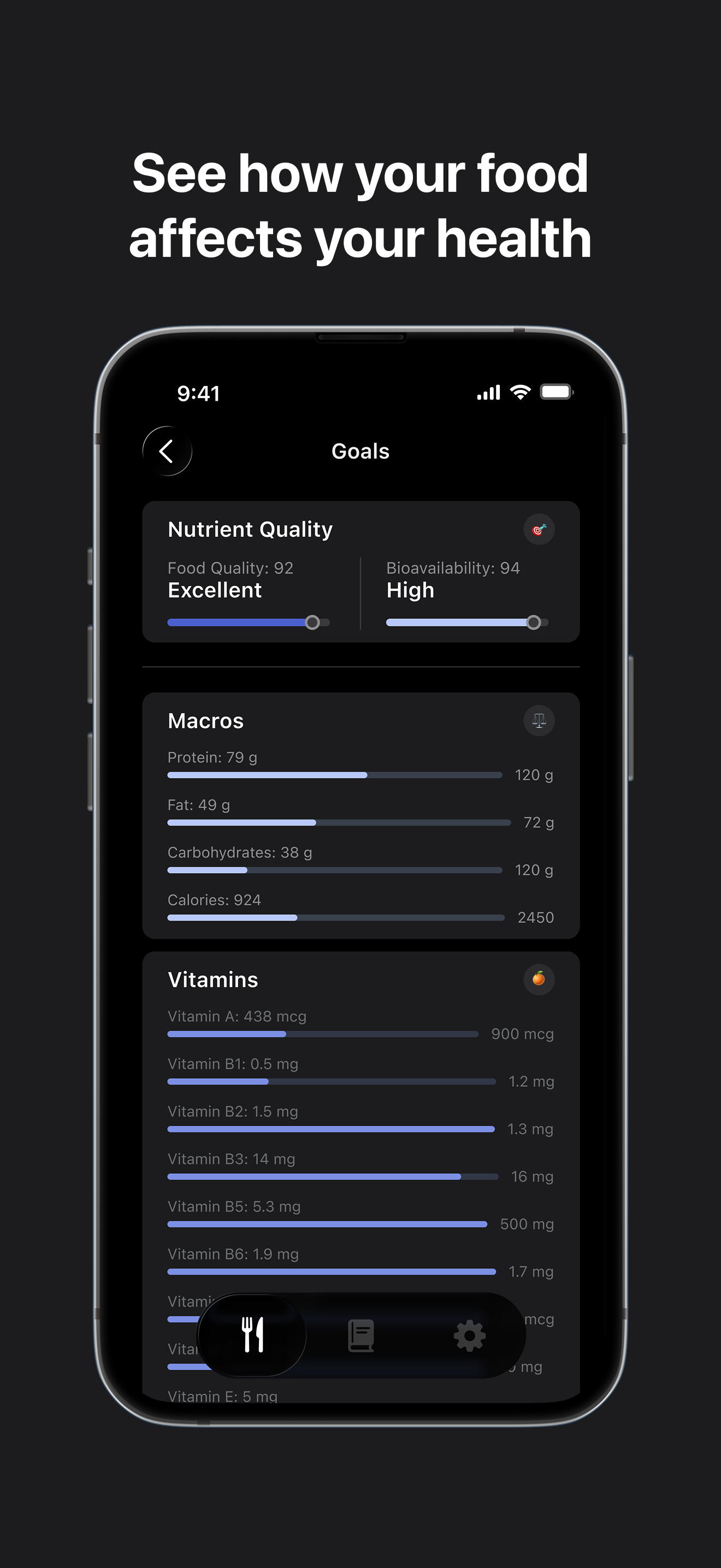 Cofactor: Nutrient Tracker