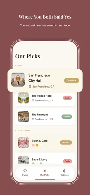 Vow & Choose: Wedding App screenshot 3