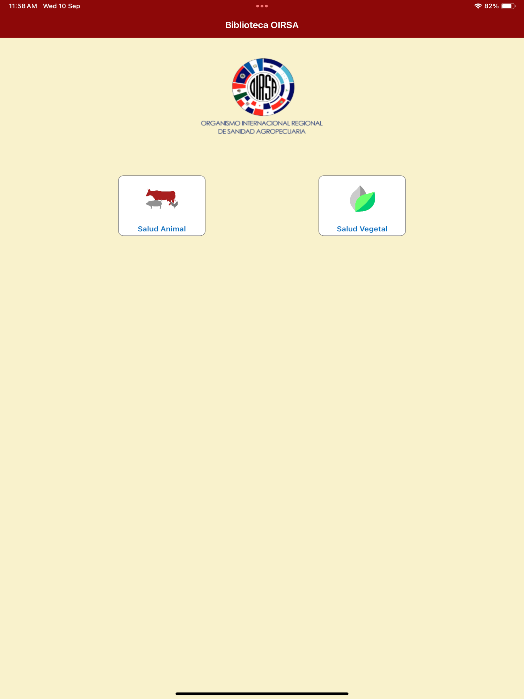 OIRSA Biblioteca screenshot 4