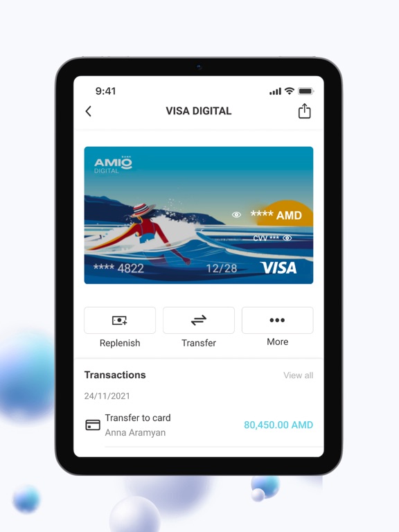 AMIO Mobile iPad screenshot 5 - Finance app