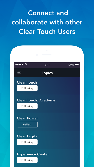Clear Touch Experience iPhone screenshot