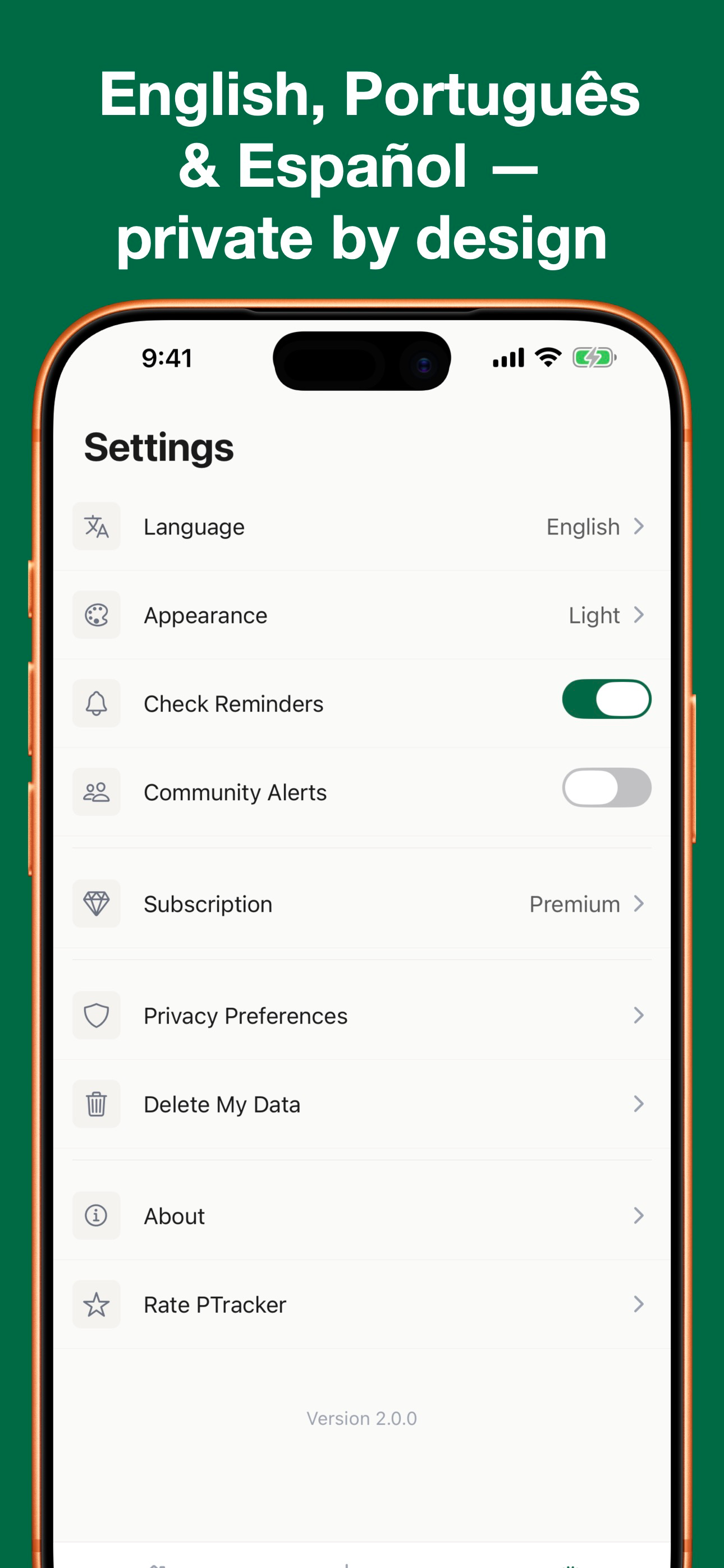 PTracker: Nationality Status screenshot 8