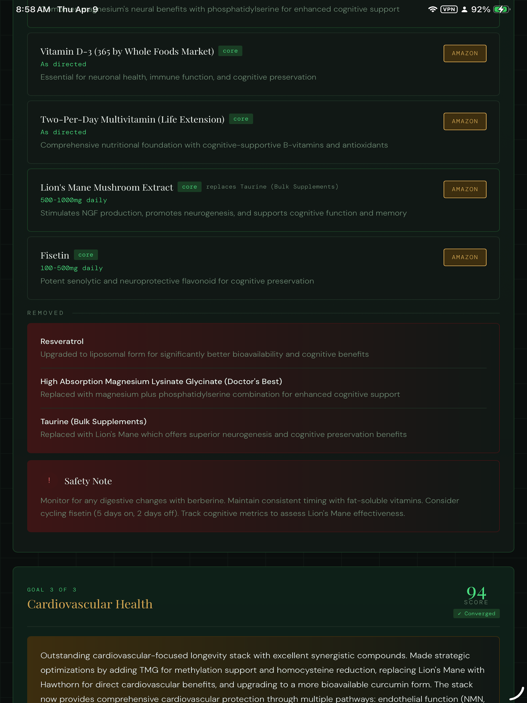 StackWell: Supplement Analyzer