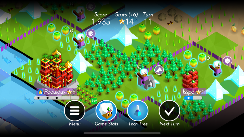 #5. The Battle of Polytopia (iOS) Av: Midjiwan AB