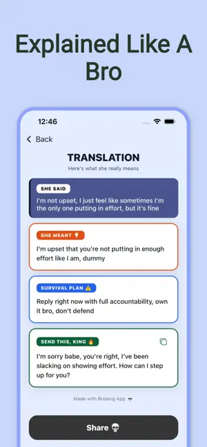 Brolang: Girlfriend Translator screenshot 3