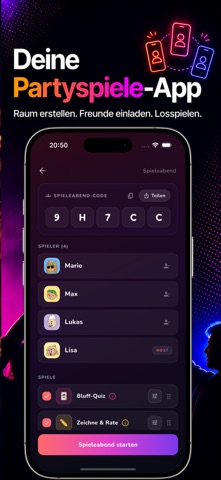 FriendsLoop - Party Spiele iPhone screenshot