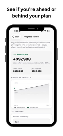 Prosperly: Retirement Planner iPhone screenshot