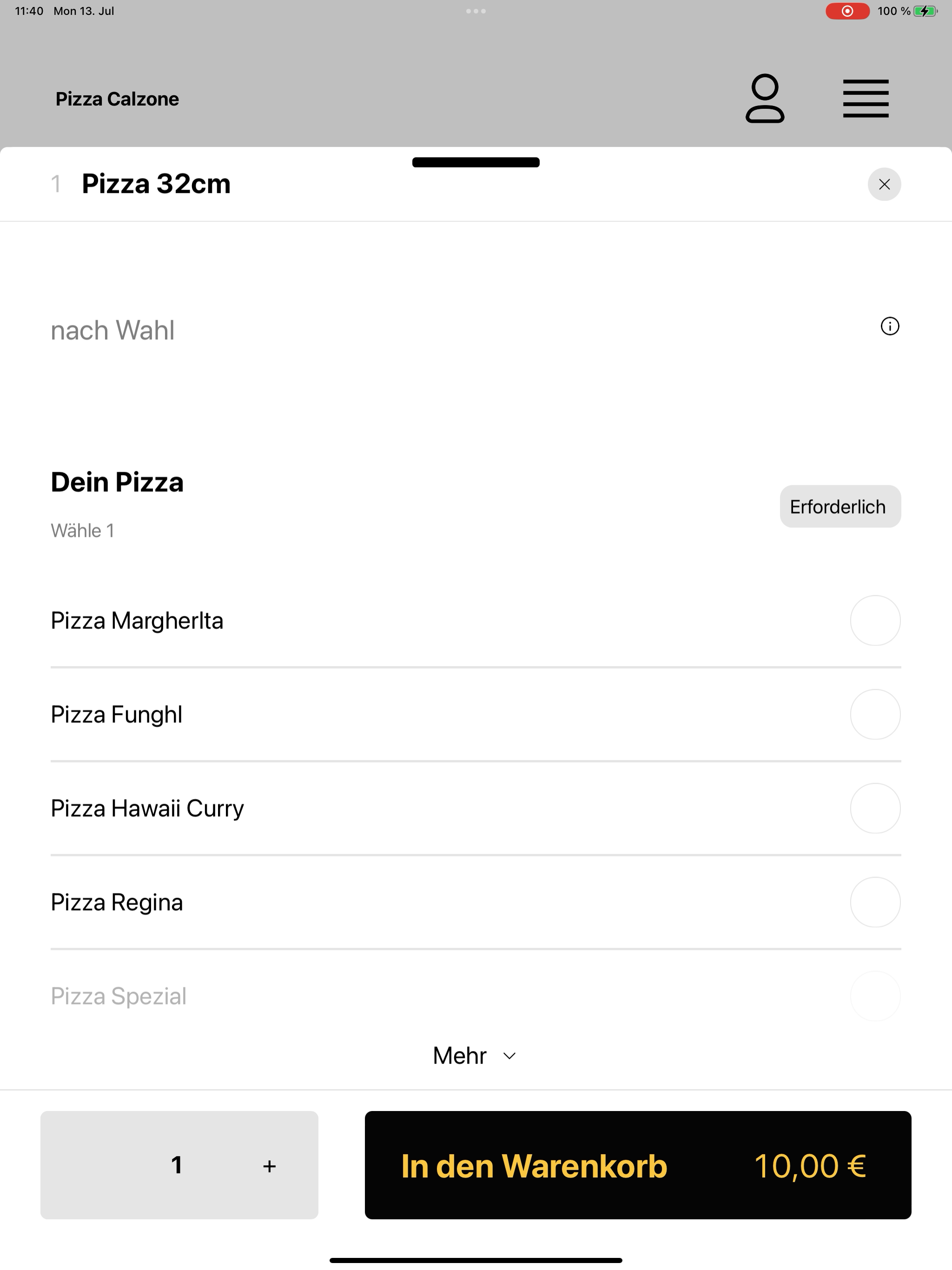 Pizza Calzone screenshot 10