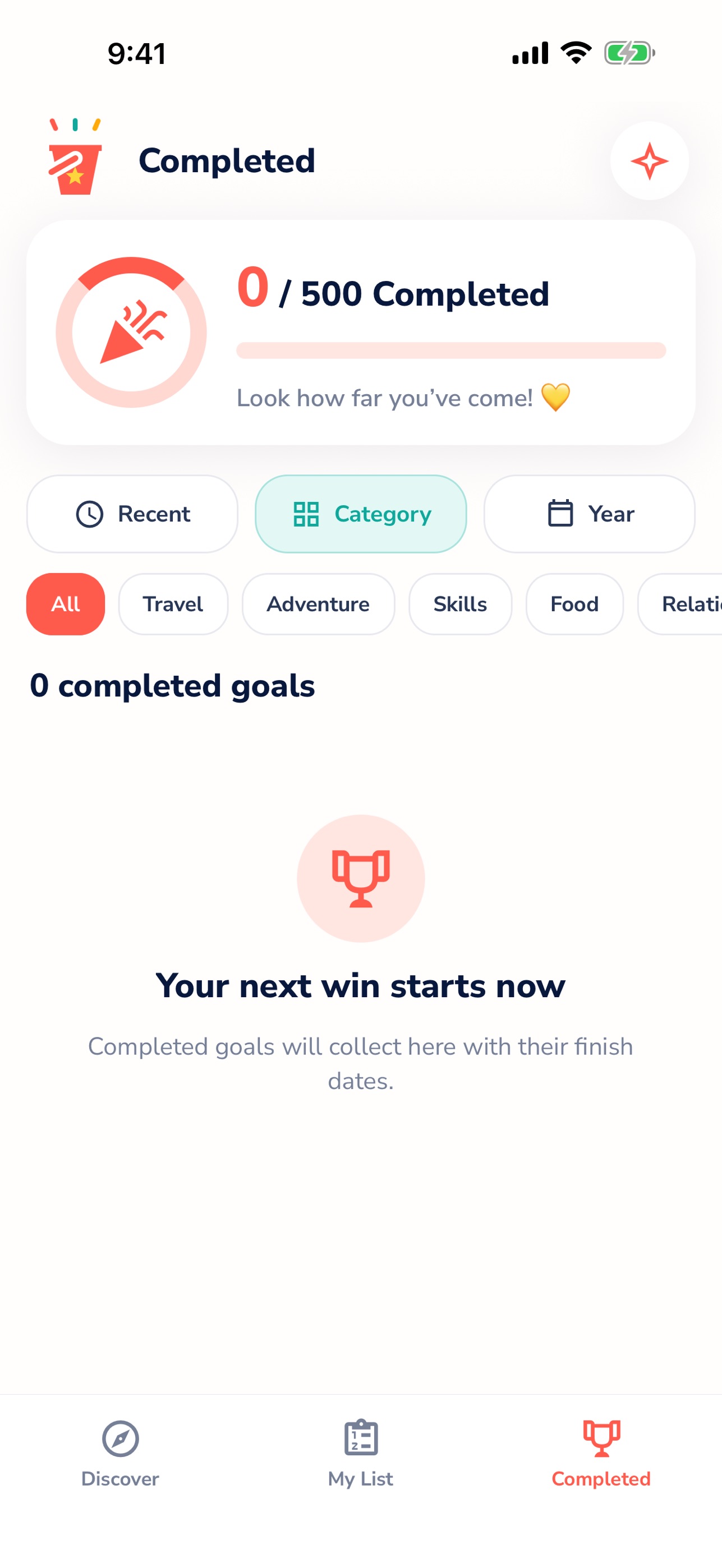 Screenshot 2 of Bucket List Goals: LifeQuest
