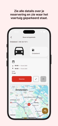 Mobiliteitsapp PoA iPhone screenshot