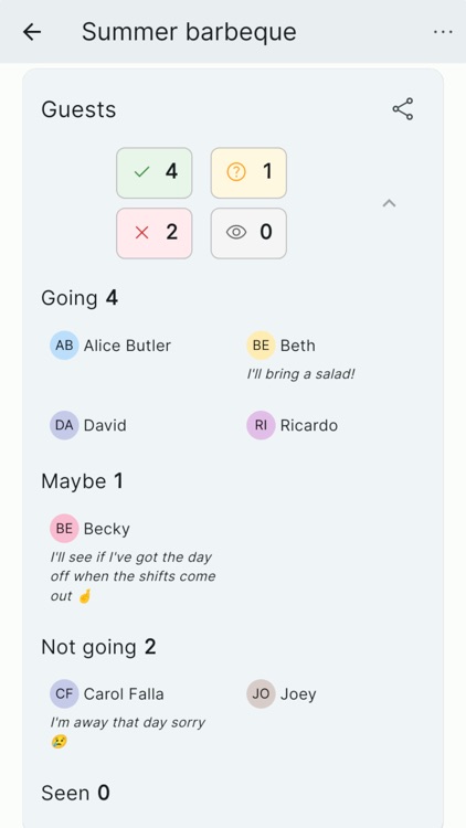 Gather: A simple event planner screenshot-3