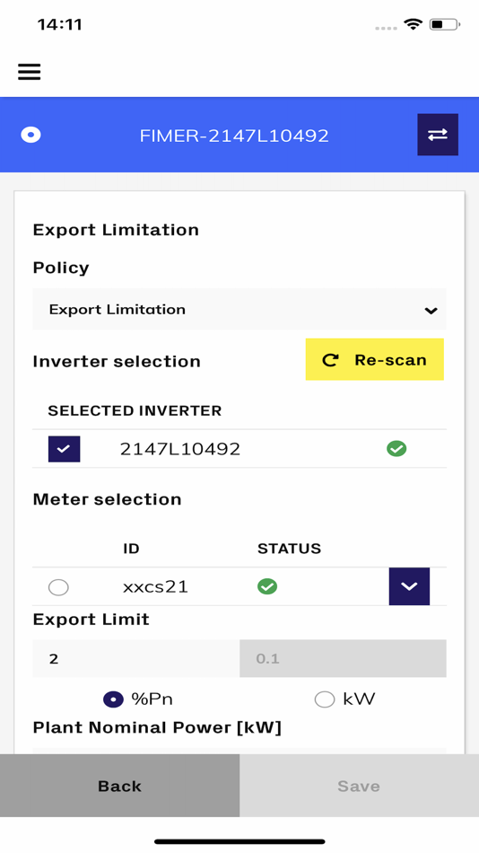 #4. Installer for Solar Inverters (iOS) Με: Fimer Spa