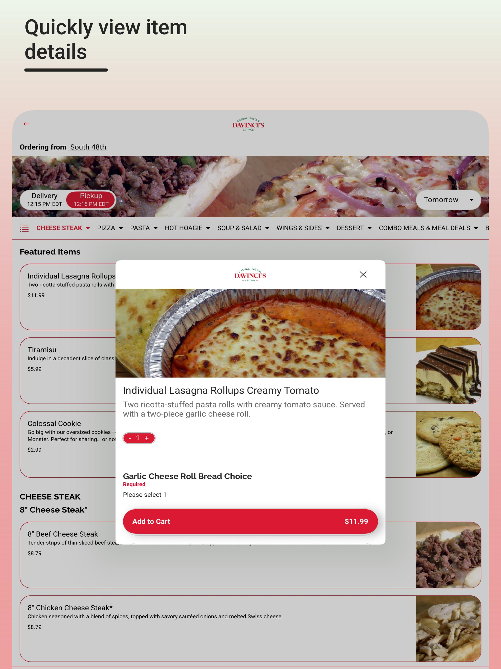 DAVINCI'S Italian
