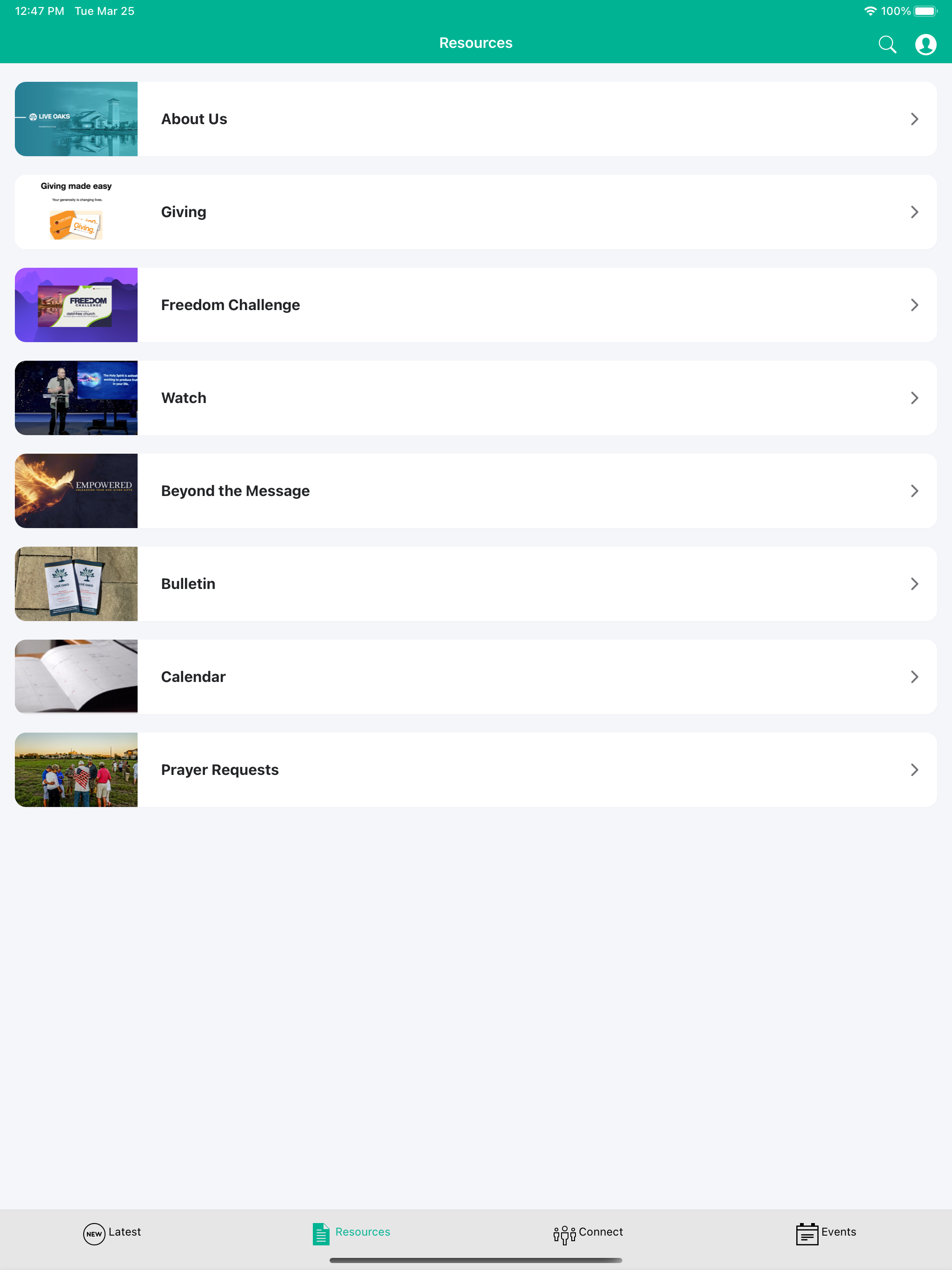 Live Oaks Church screenshot 3