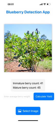 Blueberry Yield Analyzer Screenshot 1 of 3