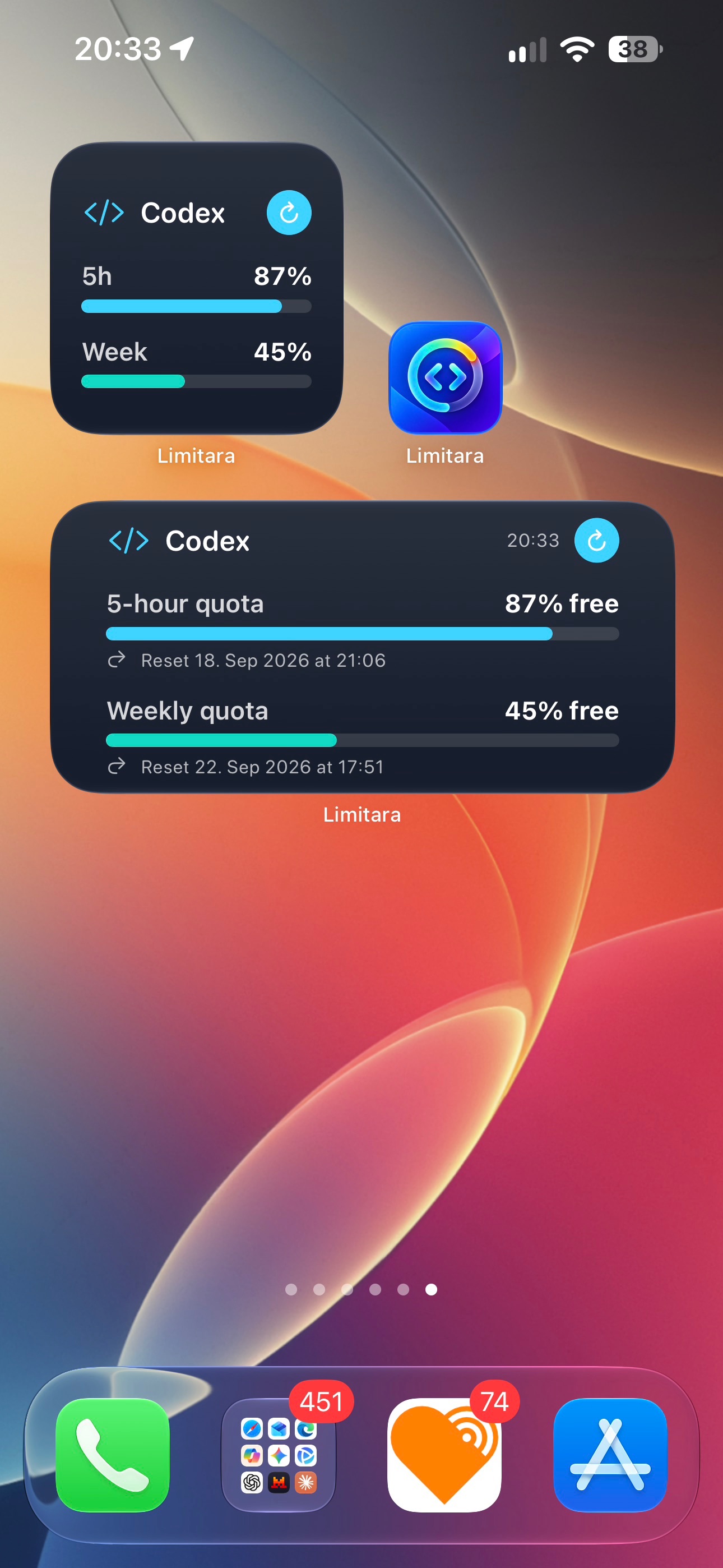 Screenshot 1 of Limitara (iOS)