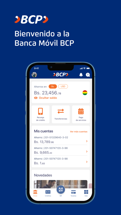 Screenshot #1 pour Banca Móvil BCP - Bolivia