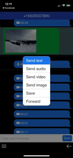 Скриншот Cloud Chat For Cloud Phone на iPhone 2
