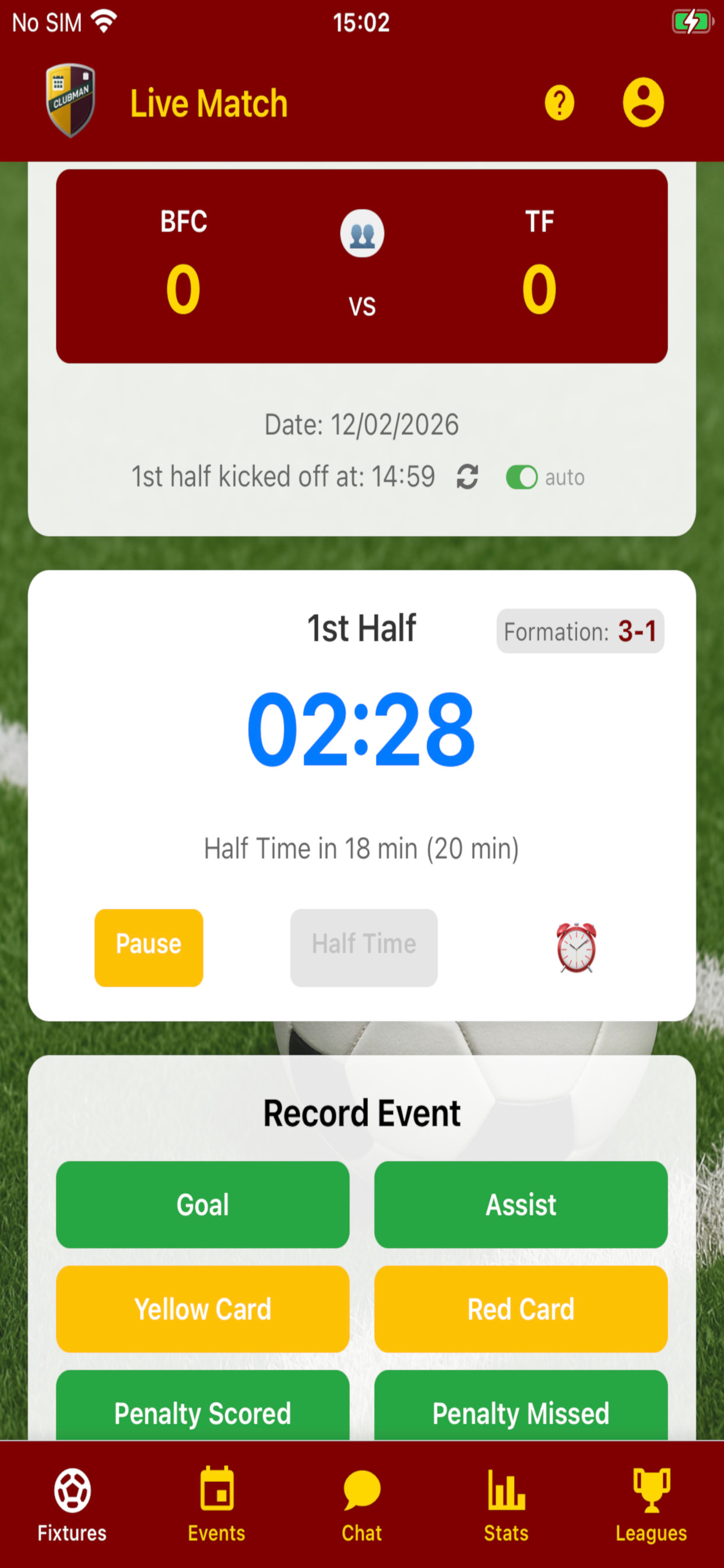 Clubman Football App screenshot 4