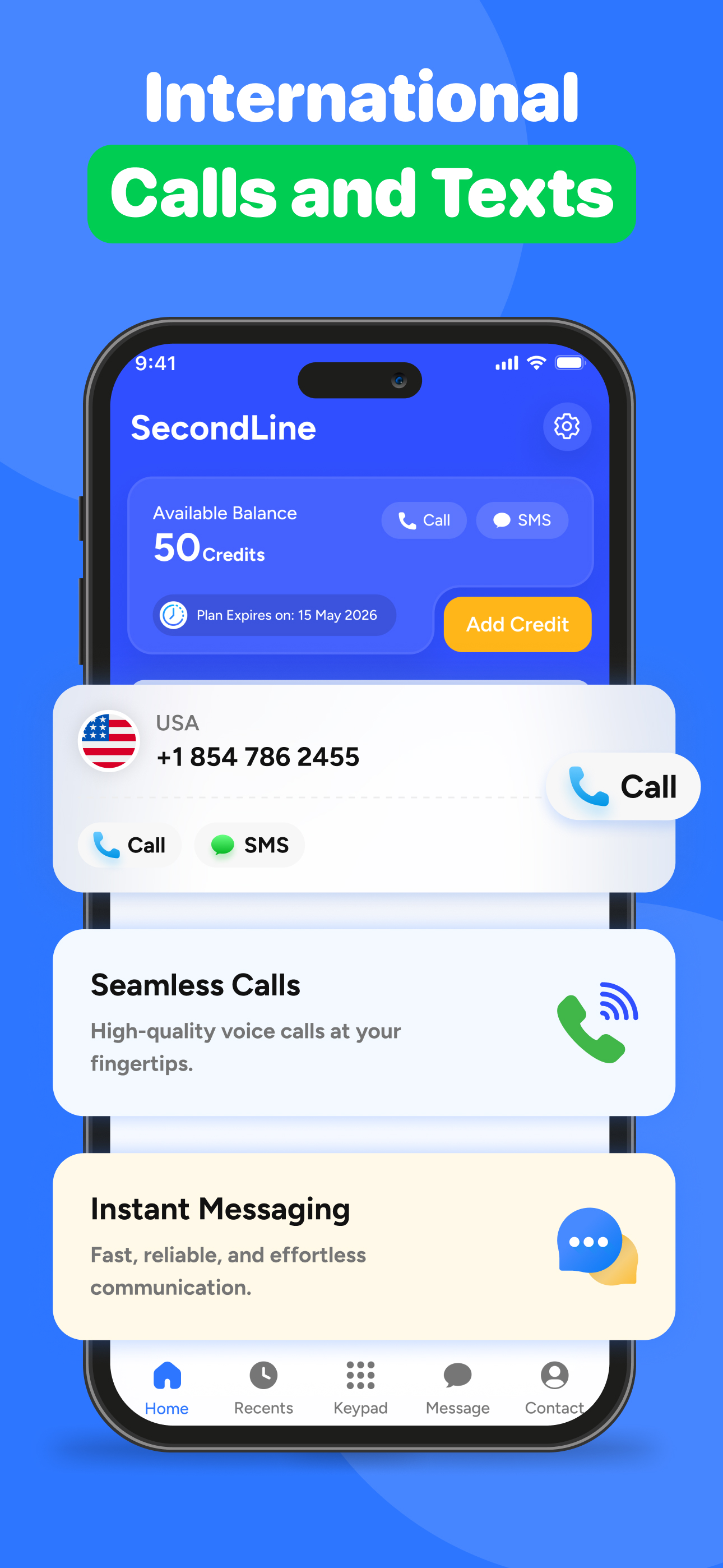 Second line: 2nd Phone Number・