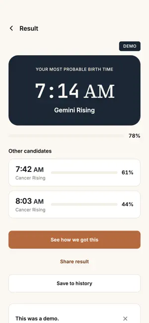 TrueRise: Birth Time Finder screenshot 4