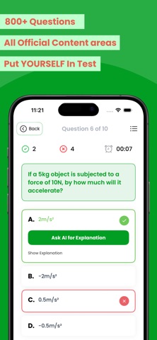 AP Physics Practice Test: Prep iPhone screenshot