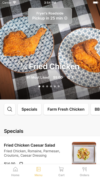 Fryer's Roadside iPhone screenshot 2 - Food & Drink app