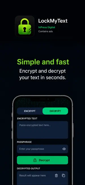 Lock My Text screenshot 2