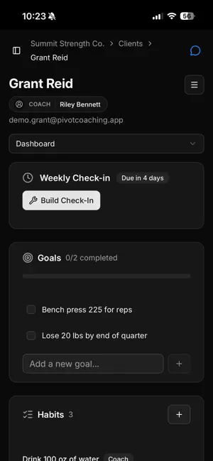 Pivot - Coaching Platform screenshot 2
