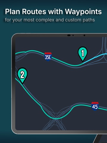 TruckSim GPS - ETS2 & ATS Map iPad screenshot