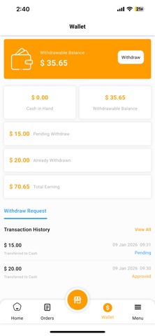 Blinky Merchant App Screenshot 1 of 3