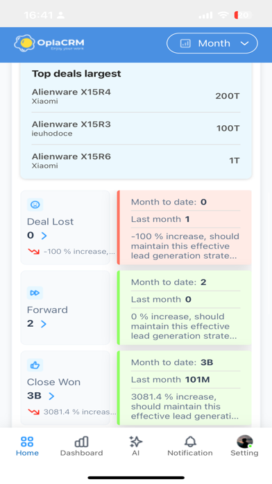 Opla CRM Pro Screenshot