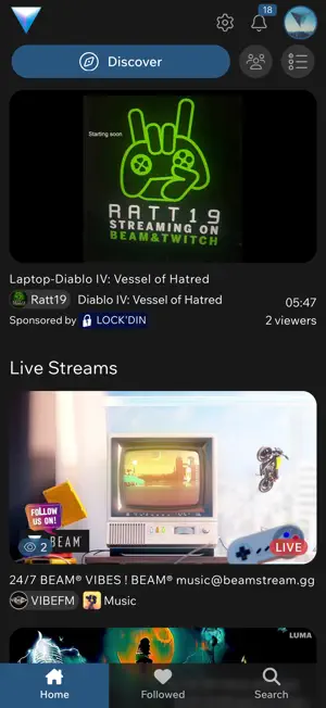 BEAM: Live Streaming screenshot 1
